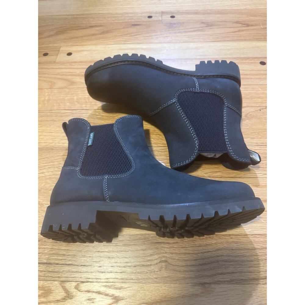 NEW Eastland Ida Chelsea Boots Women’s 7.5 Leather Ankle Boot Comfort Navy Nubuc